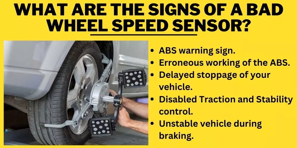 What are the signs of a bad wheel speed sensor
